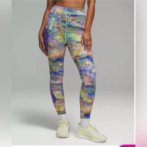 lululemon athletica Multicolor and Purple Leggings